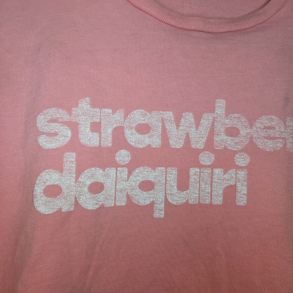 MOTHER | Strawberry Daiquiri | Slouch Cropped | Short Sleeve Tee - Picture 4 of 8